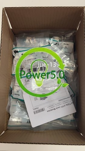 Panduit Giga TX Cat6 Network jack CJ688TGBU CJ688TGIW CJ688TGBL CJ688TGRD Qty 50 - Afbeelding 47 van 51