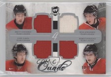 2011 Upper Deck The Cup Quads 8/10 Ryan Johansen Brett Connolly Cody Eakin 0o5t