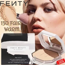 Fenty Beauty Pro Filt’r Soft Matte Longwear Powder Foundation ~130 (Fair) NIB 9g