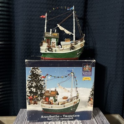 Lemax Carole Towne 2002 Seafarer Ceramic Boat Ship Christmas Village Works W Box