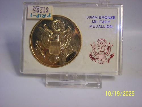UNITED STATES MARINE CORPS 39MM BRONZE MILITARY MEDALLION - Bild 1 von 3