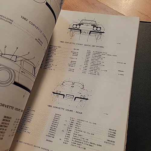 1953-1973 CORVETTE PARTS CATALOG NUMBERS C1 C2 C3 - Bild 10 von 11