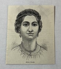 1877 magazine engraving ~ JULIA TYLER