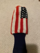 American Flag Golf Club Driver Head Cover Plush Daphne Toys USA Made Patriotic