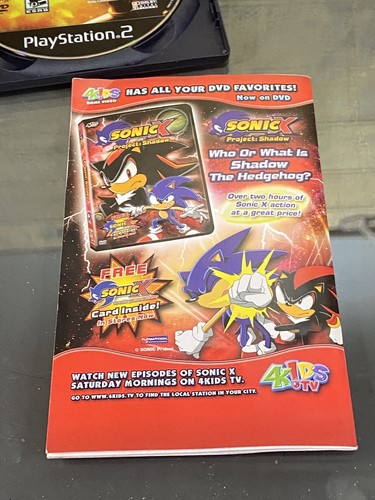 Shadow The Hedgehog Spielsets mit Handbuch Playstation 2 - Bild 10 von 13
