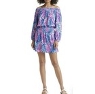 Lilly Pulitzer Cyla Off the Shoulder Romper in Tropic Down Low Size L — photo 2