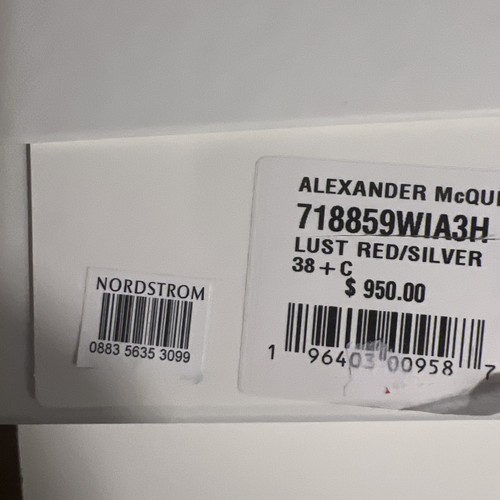 SALE!$950 Alexander McQueen Harness Punk Pumps 8.5US/38.5EU LUST RED/ SILVER - Picture 19 of 19