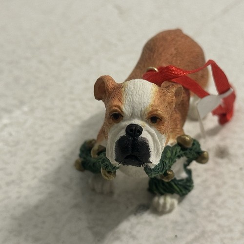 Country Artists Bulldog Ornament NIB Hand-Painted Enesco - Picture 9 of 9