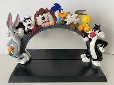 Looney Tunes Character Wall Mirror Shelf Vintage 1996 Warner Bros Studio Store