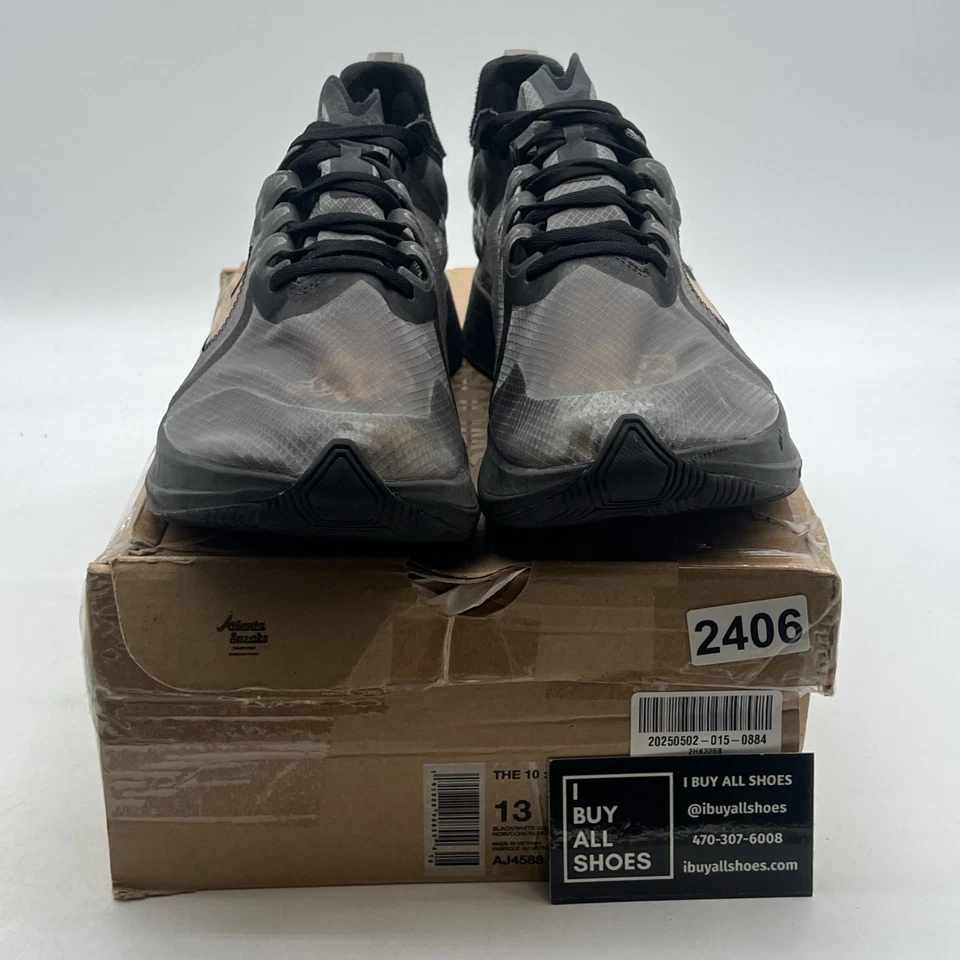 Size 13 - Nike Off-White x Zoom Fly SP Black (AJ4588-001) - Image 2 of 4