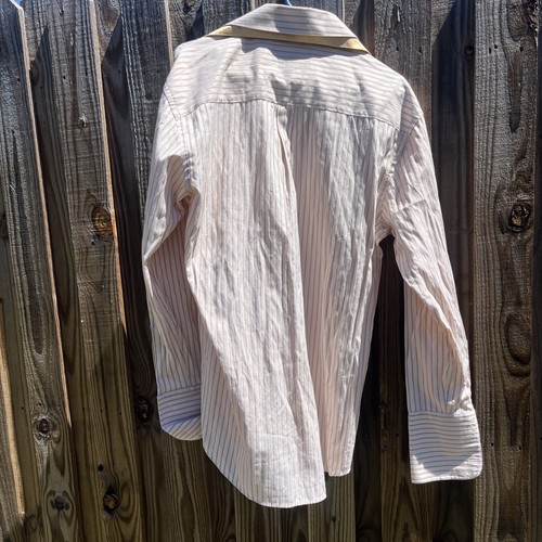 DANIEL ELLISSA HERREN HEMD 16 1/2 -34/35 Gold Weiß Button Down - Bild 7 von 8