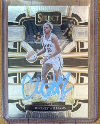 WNBA Edwards, Smith & Williams サイン入り写真 Courtney Williams 2024-25 Panini Select WNBA Minnesota Lynx #54