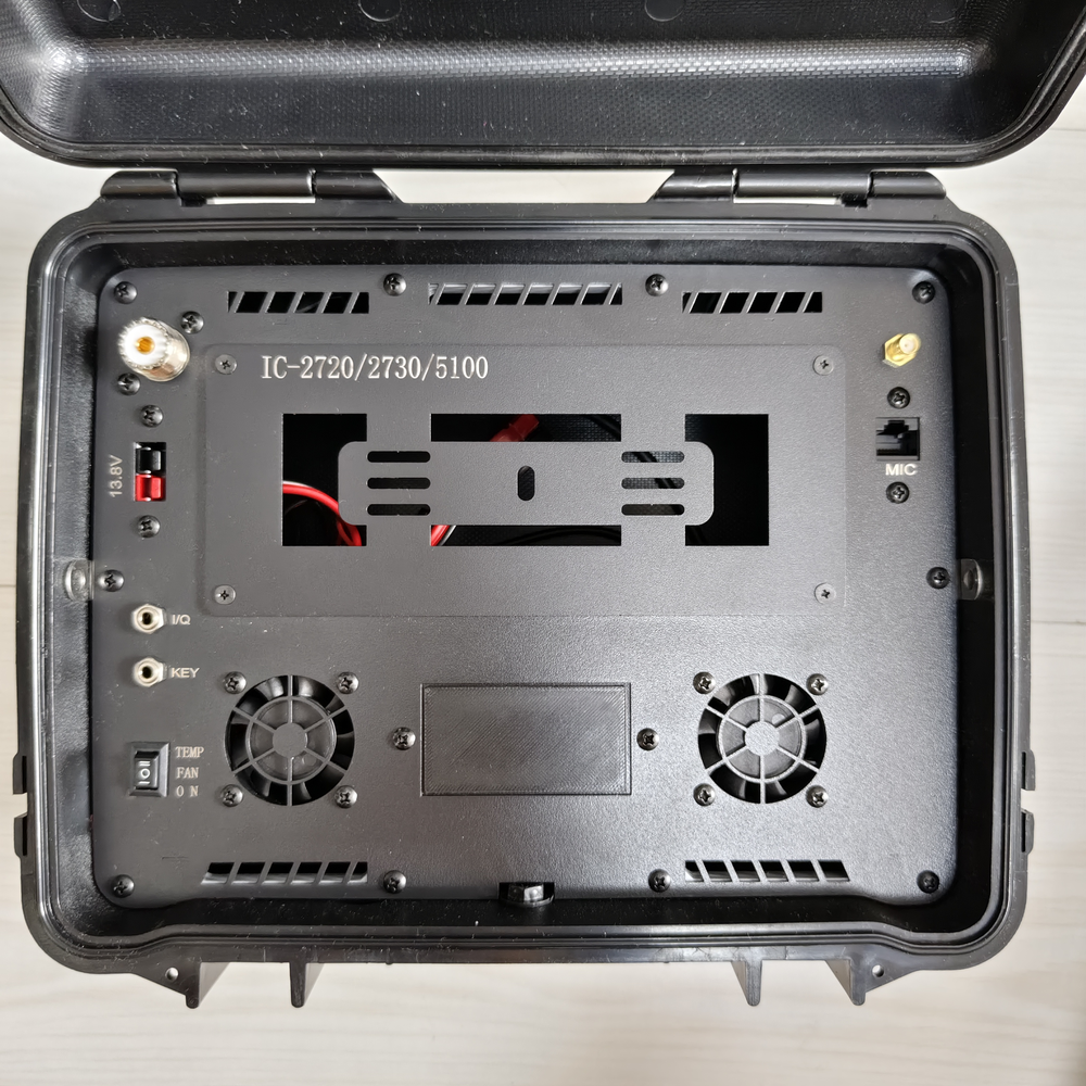 Waterproof 3-in-1 Storage Case for ICOM IC-2720, IC-2730 and ID
