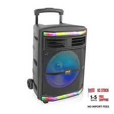 Portable Bluetooth PA Speaker System - 600W Bluetooth Speaker Portable 10 Inch