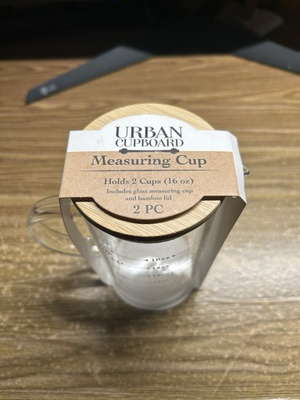 #ad #ad Urban Cupboard Glass Measuring Cup 2 Cup 16oz w Bamboo Lid New Kitchen Tool $18.00