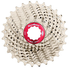 SunRace CSRX0 10-Speed Cassette 11-28T Silver/Red