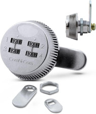 Combi-Cam 7803S 4-Dial Secure Combination Cabinet Door Lock With 5/8" Cylinder