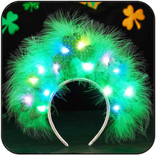 St. Patrick's Day LED Shamrock Headband for Women and Girls