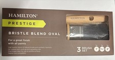 Hamilton Prestige Oval Paint Brush Set Bristle Blend 3 Piece INCL VAT Anza Orkla