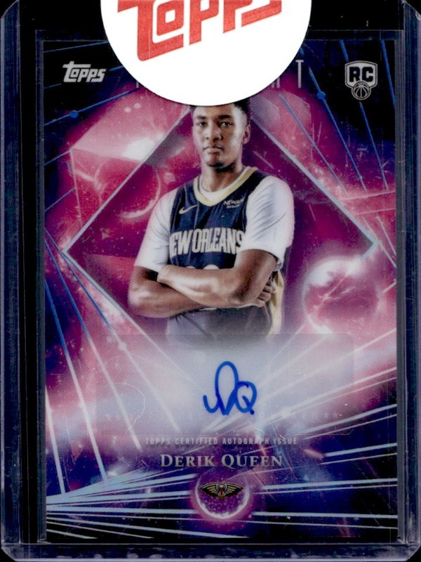2025-26 Topps Midnight Derik Queen Dark Matter Rookie Auto RC #DMAR-DQ Pelicans