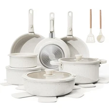 22-Piece Pots and Pans Set Non Stick with Removable Handles, Ceramic Cookware...