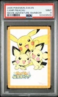 PSA 9 POKEMON JAPANESE CARDDASS ZUKAN CAMP PIKACHU MOVIE RAINBOW PRISM 540