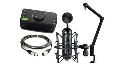 Blue Spark SL Blackout Microphone Bundle   Audient EVO 4 + Blue Compass Arm