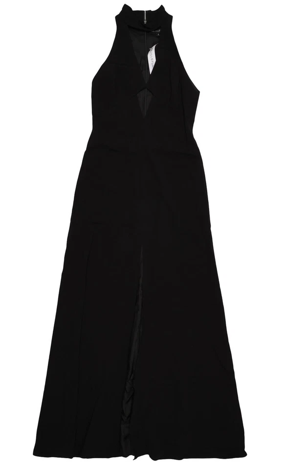 Vestido Jill Jill Stuart para mujer 247629 2 capas crepé halter recortado talla 0 Foto 4 de 4