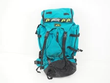 Vintage Unknow Brand Light Blue Large Capacity Internal Frame Backpacking Pack