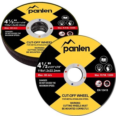 Panlen 10 Pack Cutting Wheel 4 1/2 Metal Stainless Steel Cut Off DiskThin Cut...