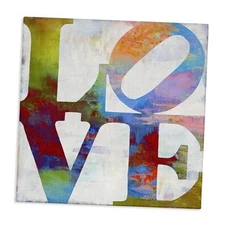 The Stupell Home Décor Collection Love 30L" x 1.5W" Gallery Wrapped Canvas