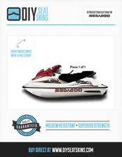 SPI RX DI GSX GSI HX SP XP SPX SEA DOO NOIR/BLACK Seat Cover 91 92 93 + USA MADE