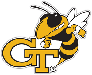 Georgia Tech Yellow Jackets #5 NCAA College Vinyl Sticker Decal Car Window Wall Georgia Tech Yellow Jackets #5 NCAA College Vinyl Sticker Decal Car Window Wall