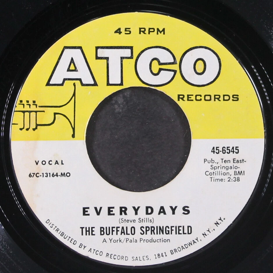 BUFFALO SPRINGFIELD: expecting to fly ATCO 7" Single 45 RPM - Image 2 of 2