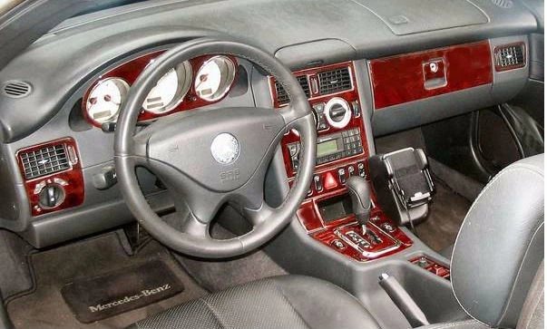 MERCEDES BENZ SLK 1998 1999 2000 2001 2002 2003 2004 INTERIOR MADERA TABLERO MOLDURAS KIT Foto 4 de 4