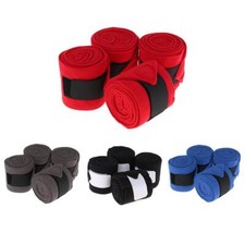 4pcs Soft Fleece Equestrian Leg Wraps  For