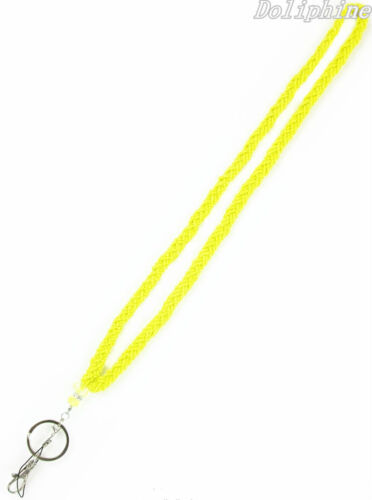 Multi color Crystal Seed Beaded Necklace LANYARD with Keychain for ID Badge - Picture 23 of 29