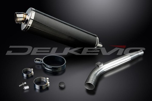 KIT ESCAPE SILENCIADOR BSAU CARBONO OVALADO 450mm HONDA XL125V VARADERO 2001-2014 - Imagen 4 de 4