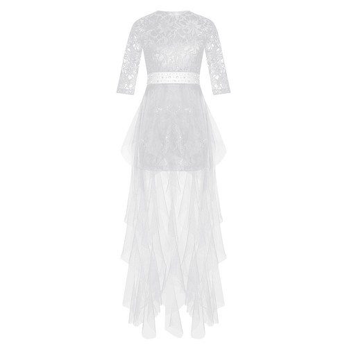 Girls Tulle Dress Sparkle Junior Bridesmaid Wedding Dress Pageant Prom Princess - Picture 30 of 68