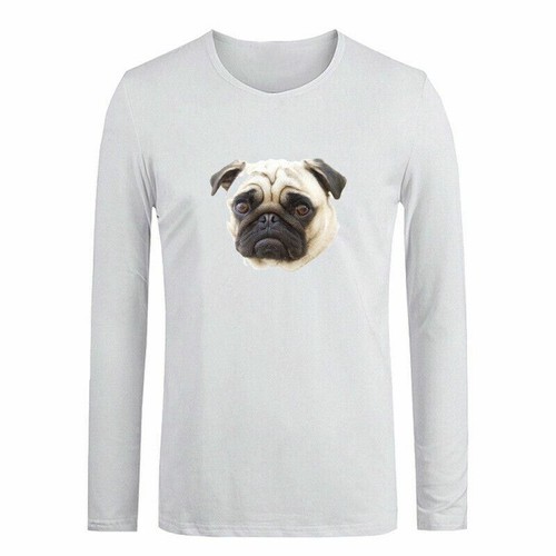 Pug Dog Animal AWW Cute Couples Print T-Shirt Womens Mens Graphic Tee Shirt Tops - Picture 21 of 28