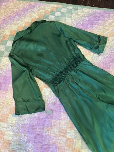 Vintage 1970’s Liquid Satin Wide Legged Jumpsuit Dead Stock - Picture 5 of 8