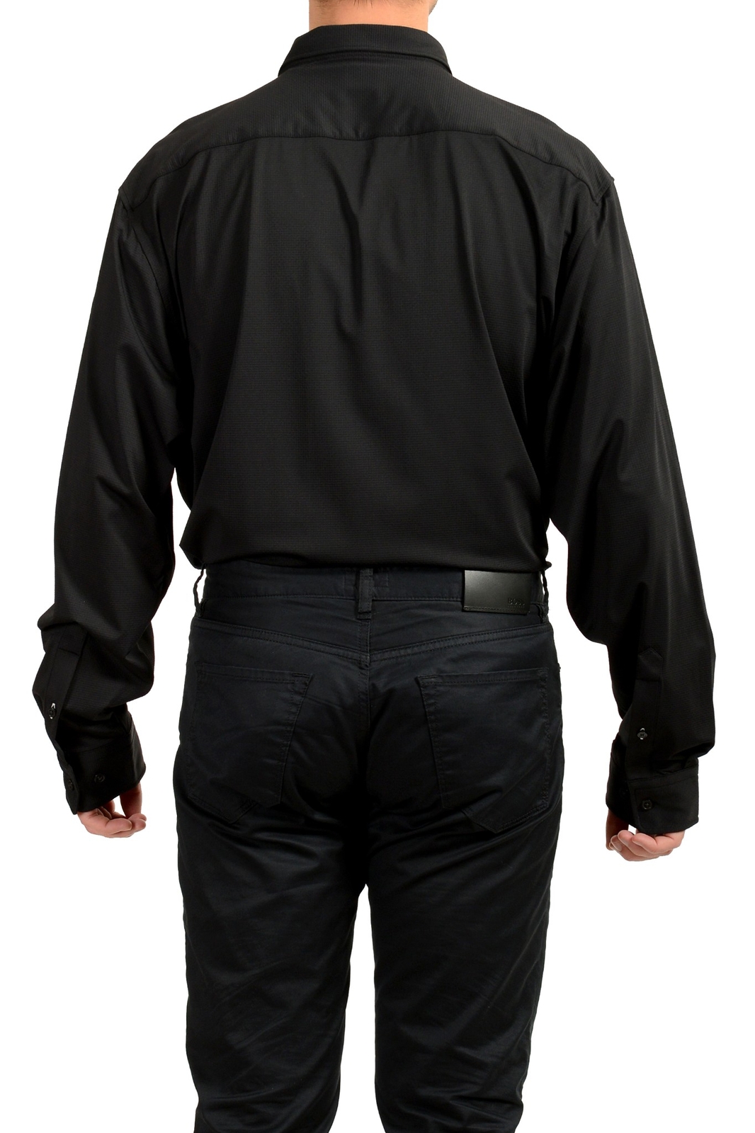 Hugo Boss Men's "Robbie_F_BT" Sharp Fit Geometric Print Shirt US 5XL IT 62