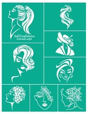 Silk Screen Stencil Kit - Self-Adhesive & Reusable Mesh for DIY Painting on Chal