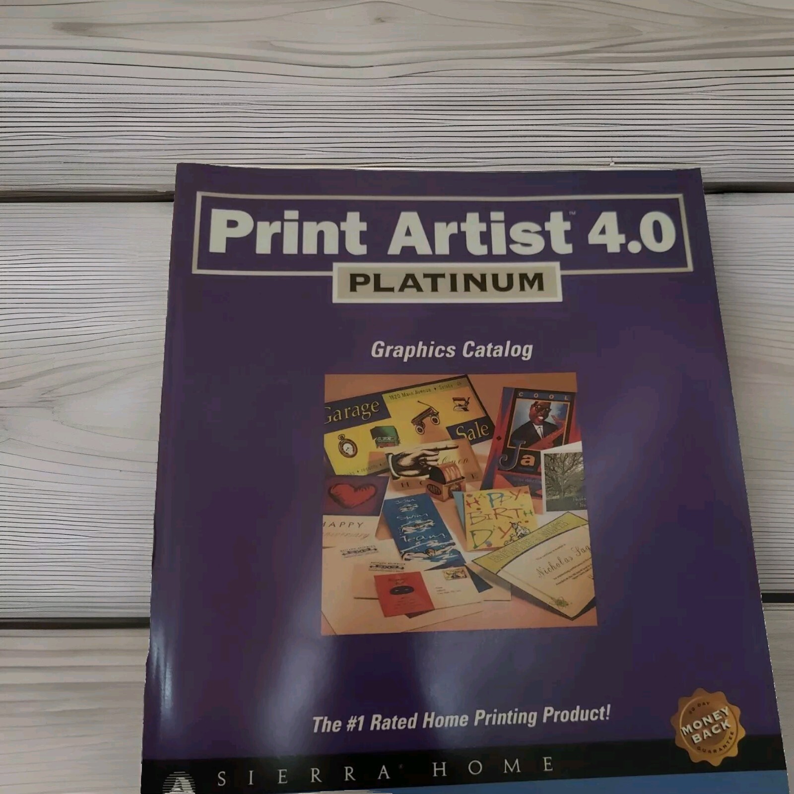 Print Artist 4.0 Platinum Sierra Home Printing Product Users Guide Only No CD