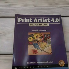 Print Artist 4.0 Platinum Sierra Home Printing Product Users Guide Only No CD