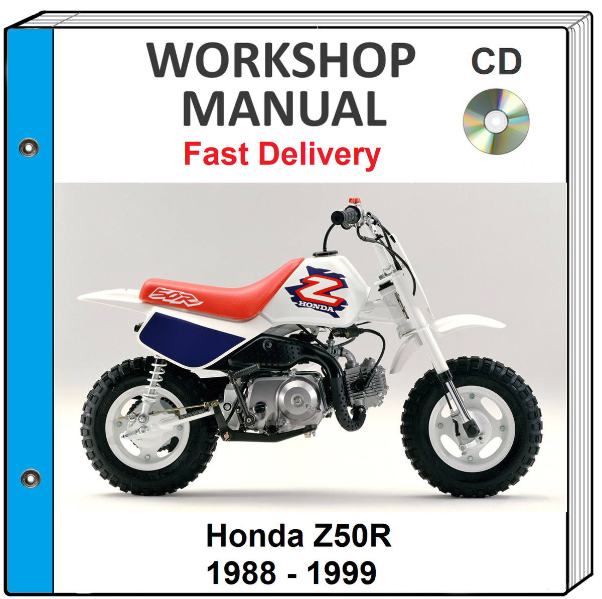 1993-1999 Honda Z50R Service Repair Shop Manual on CD | United States
