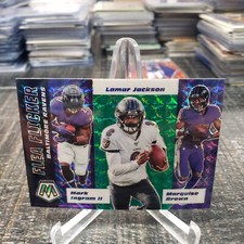 2020 Mosaic Flea Flicker Green Mosaic Lamar Jackson # 2