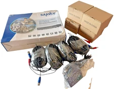 New SANNCE HD Digital Video Recorder Security Complete System w 4 CAMERAS, Wires