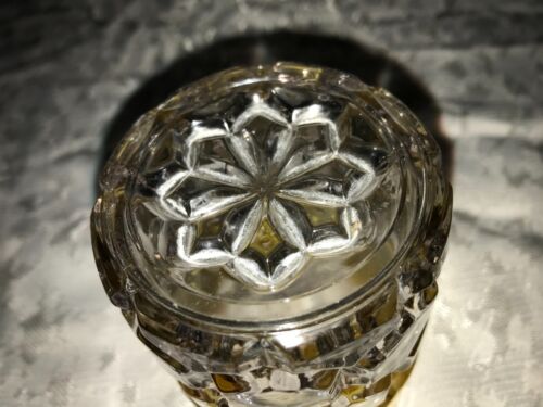 ANTIQUE Rare HOBBS Glass HEXOGANAL BLOCK Amber LEAF 9oz ROCKS Whiskey TUMBLER 4" - Picture 14 of 20