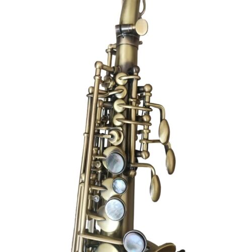 Eastern music Mkvi style antique curved soprano saxophone with engraving - Picture 2 of 2